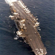 Illustration for article titled The Time When AV-8 Harriers Deployed Aboard A Fixed-Wing Navy Carrier